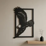 Kartal Figürlü MDF Duvar Dekoru