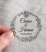 Kişiye Özel Şeffaf Söz Nişan Kına Nikah Düğün Etiketi